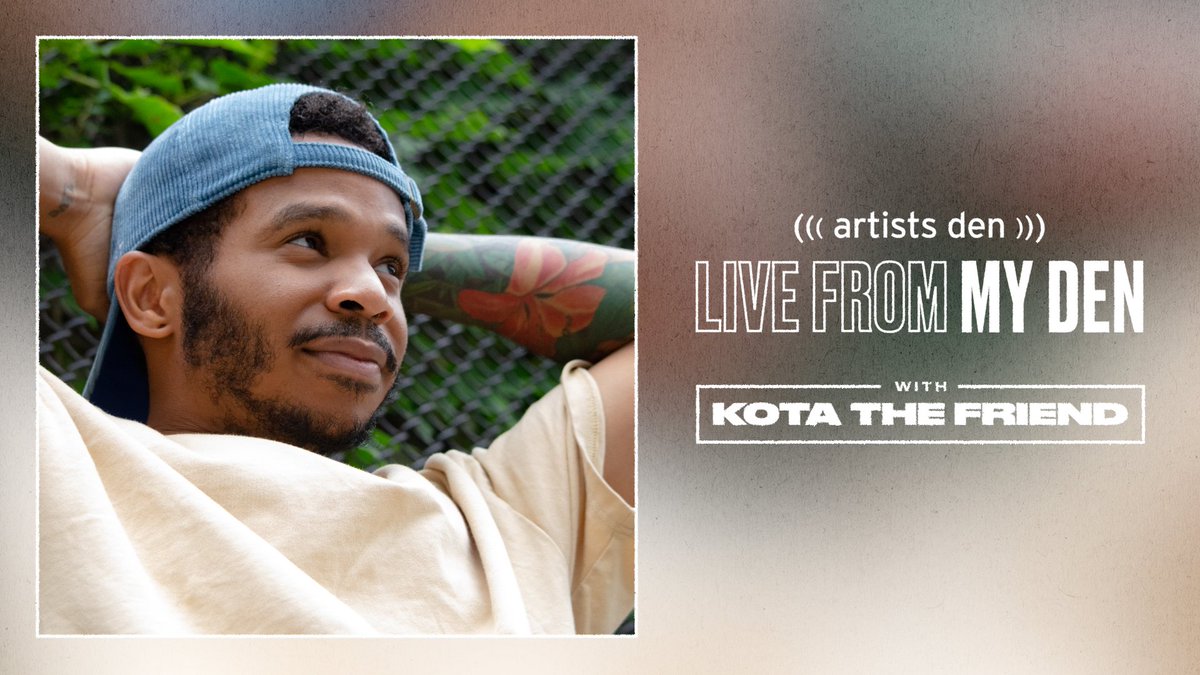 TheArtistsDen's tweet photo. Excited to announce that hip hop artist @KotaTheFriend will be featured on the upcoming season of #LivefromMyDen! Have a question for him?

Tweet it with the hashtag #KotaTheFriendLFMD for a chance to be featured in the episode. https://t.co/kf026gu2fl