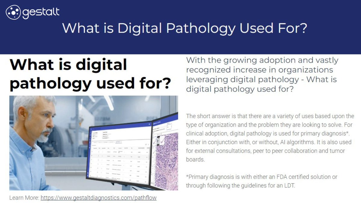 Gestalt122's tweet image. #Short #SimpleAnswers to Popular #DigitalPathology #FAQs

gestaltdiagnostics.com/what-is-digita…