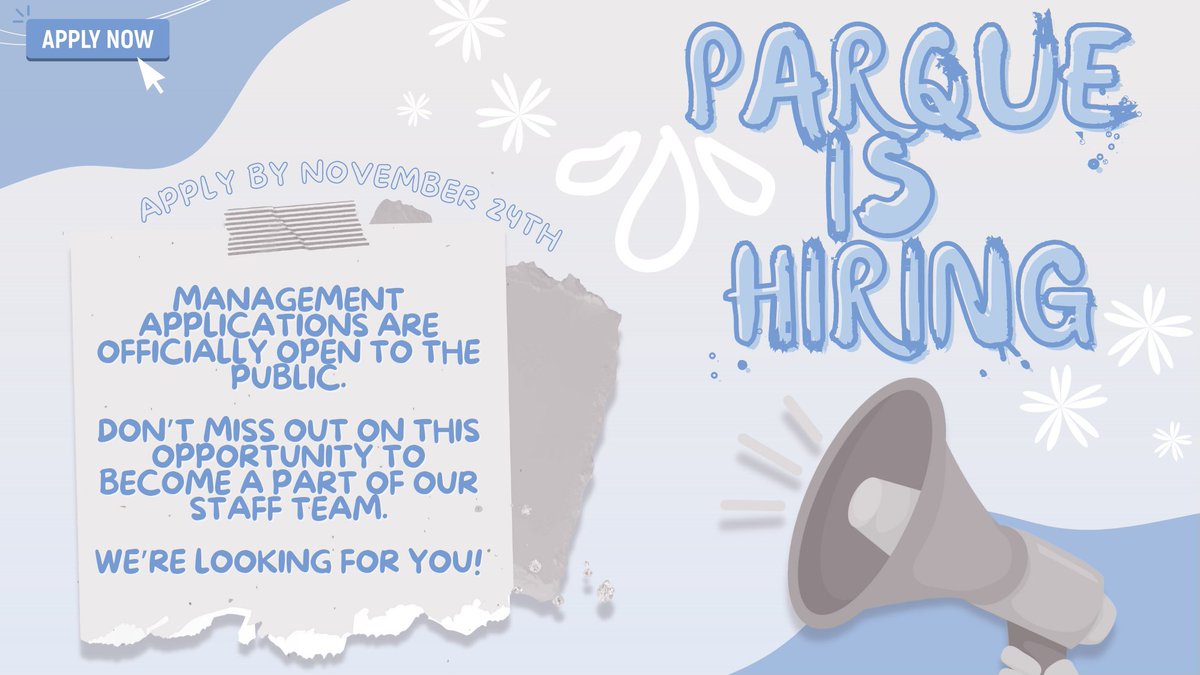 Management Applications • Open

Have you ever wanted to work at a clothing group? The Operations Department is thrilled to publicly announce the opening of management applications. Don’t miss out on this opportunity, apply today!

Application • forms.gle/pBvYYqRv9ijwSf…