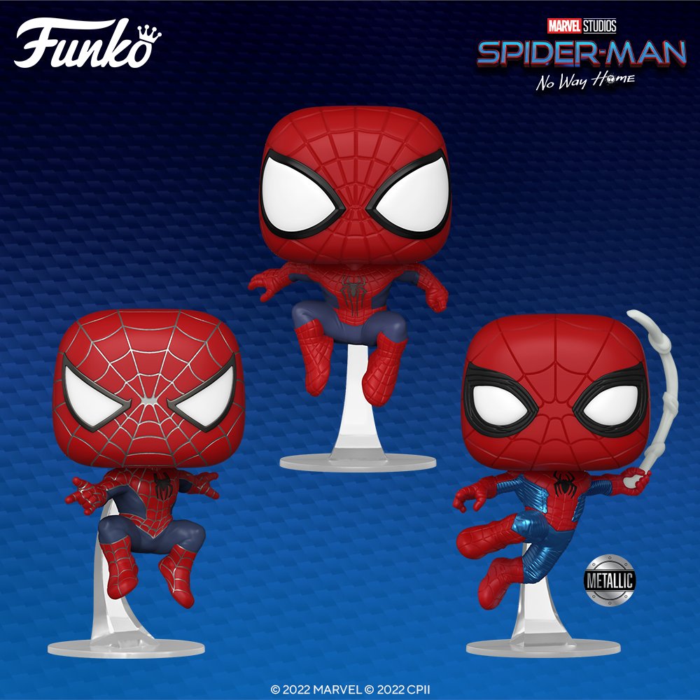 FunkoEurope's tweet photo. Coming Soon: Swing into action with the latest Spider-Man: No Way Home collection! Be the first to know when they’re in stock: https://t.co/lqeDdYxWIc

Check out the replies to see where the exclusives will be heading in the UK &amp; Europe ☟ https://t.co/BUg99zwxBj