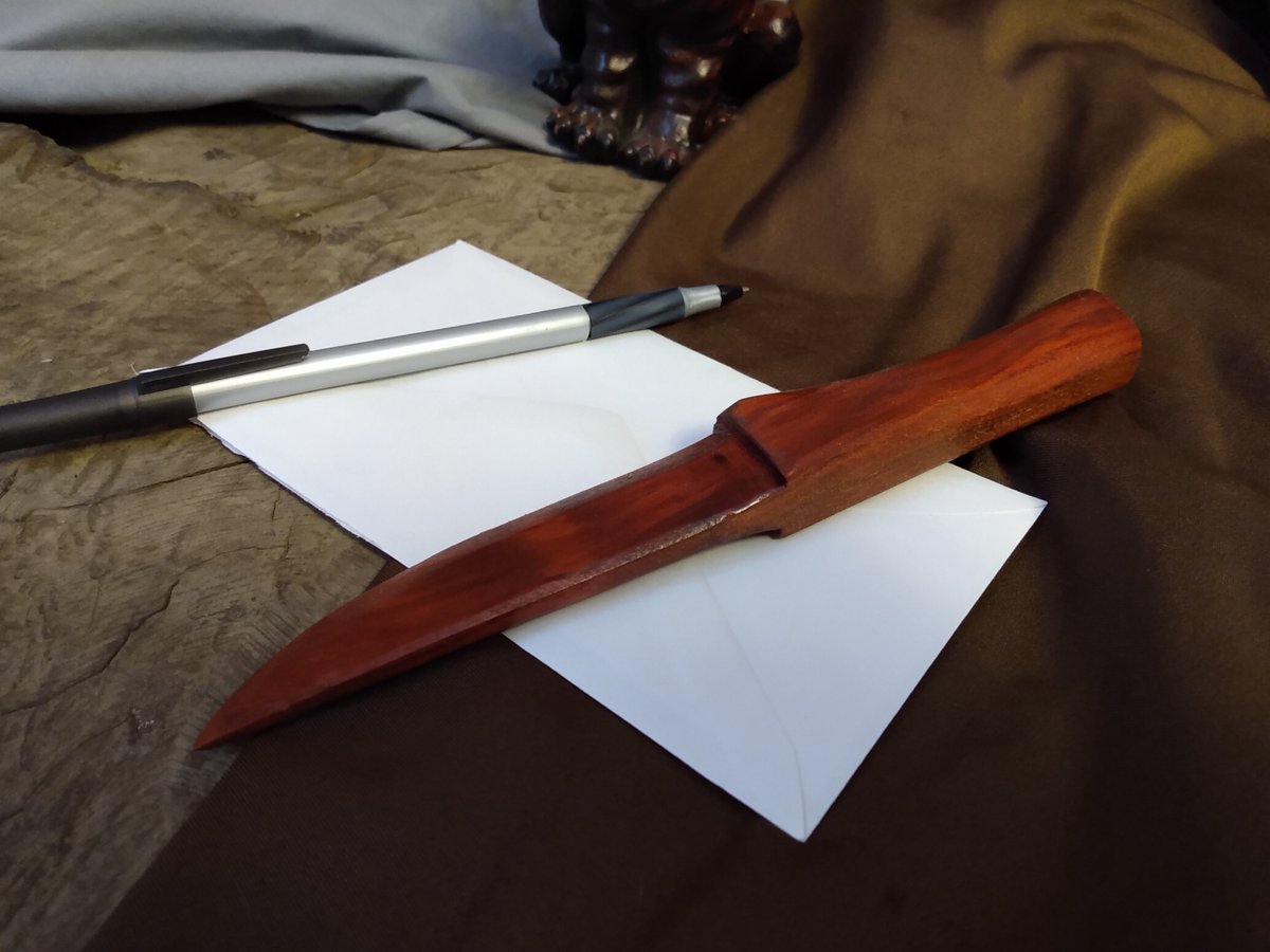 CloudHomeCrafts's tweet photo. Redheart Wood Letter Opener #2 https://t.co/lu3DMBDDeu #red #graduation #knife #office #gift #unique #studydecor #homeoffice #practicaluse https://t.co/SDxQ73AMRT