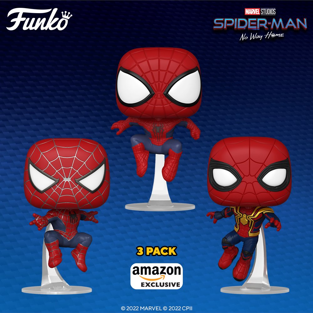 FunkoEurope's tweet photo. Coming Soon: Swing into action with the latest Spider-Man: No Way Home collection! Be the first to know when they’re in stock: https://t.co/lqeDdYxWIc

Check out the replies to see where the exclusives will be heading in the UK &amp; Europe ☟ https://t.co/OXPHn4Vykr