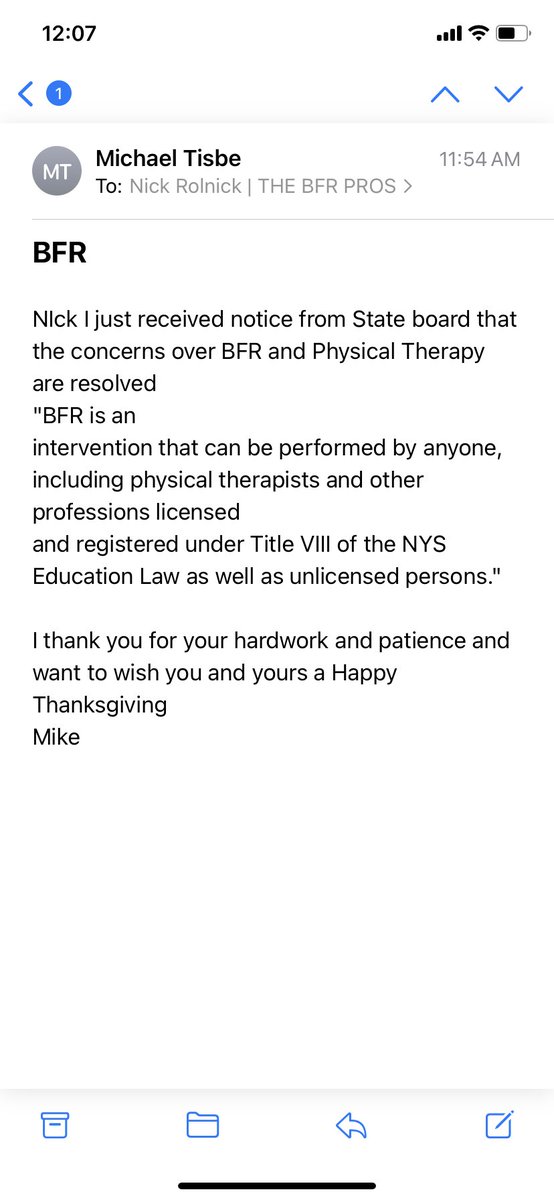 thebfrpros's tweet photo. BFR is officially within the scope of practice of physical therapists in NY state….along with everyone else 😂 https://t.co/JsZoqwl8BP