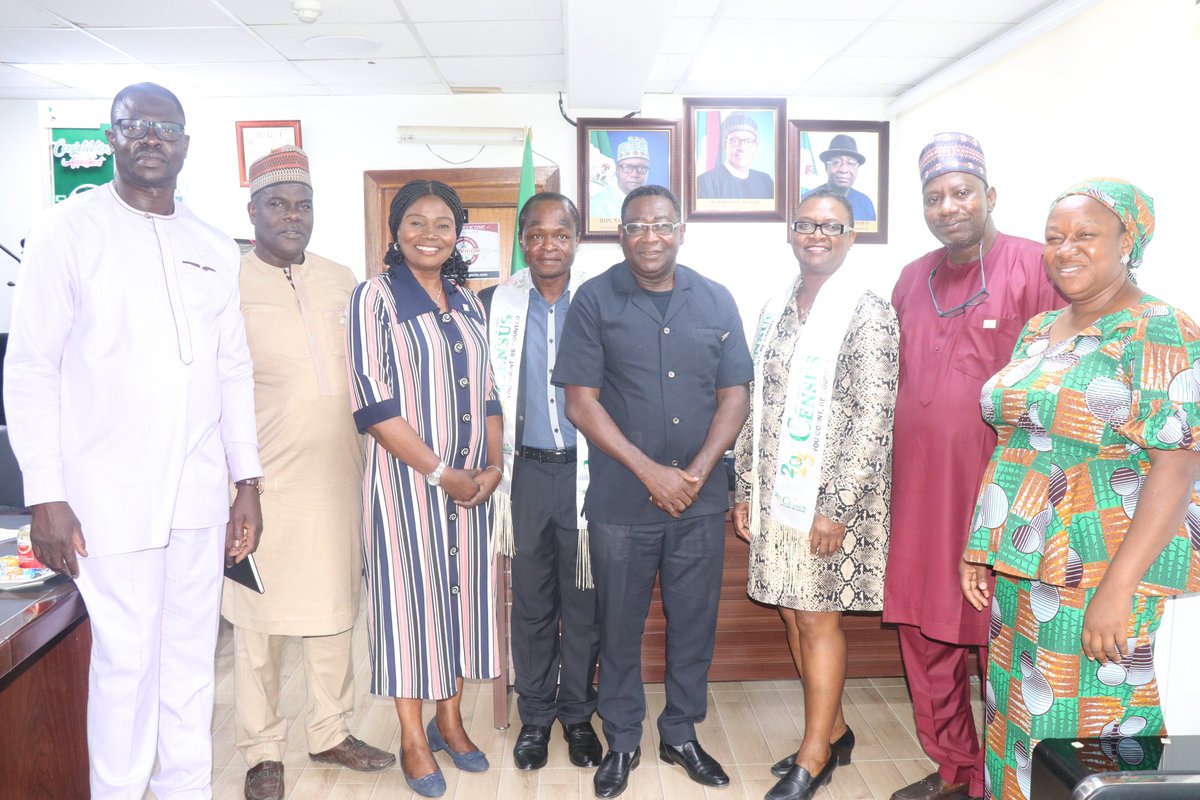 natpopcom's tweet photo. Today, a delegation from the Population Reference Bureau (PRB) led by its Senior Public Relations Manager, Liselle Yorke paid a courtesy visit to the Director-General of the Commission, Osifo Tellson Ojogun at the NPC HQ, Abuja.
@PRB 
@UNFPANigeria 
@collins_opiyo 
@inuwajal https://t.co/uvdlkTnslS