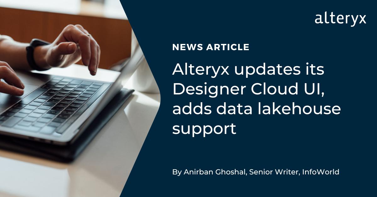 watersn's tweet image. Alteryx’s @a_adam_wilson recently sat down with @InfoWorld’s @journoanirban to share our new milestone: Designer Cloud Early Access is here 🎉

Read the article to learn more about the new Designer experience and its capabilities!

ow.ly/VLXB104fpJv 

#AlteryxAnalyticsCloud