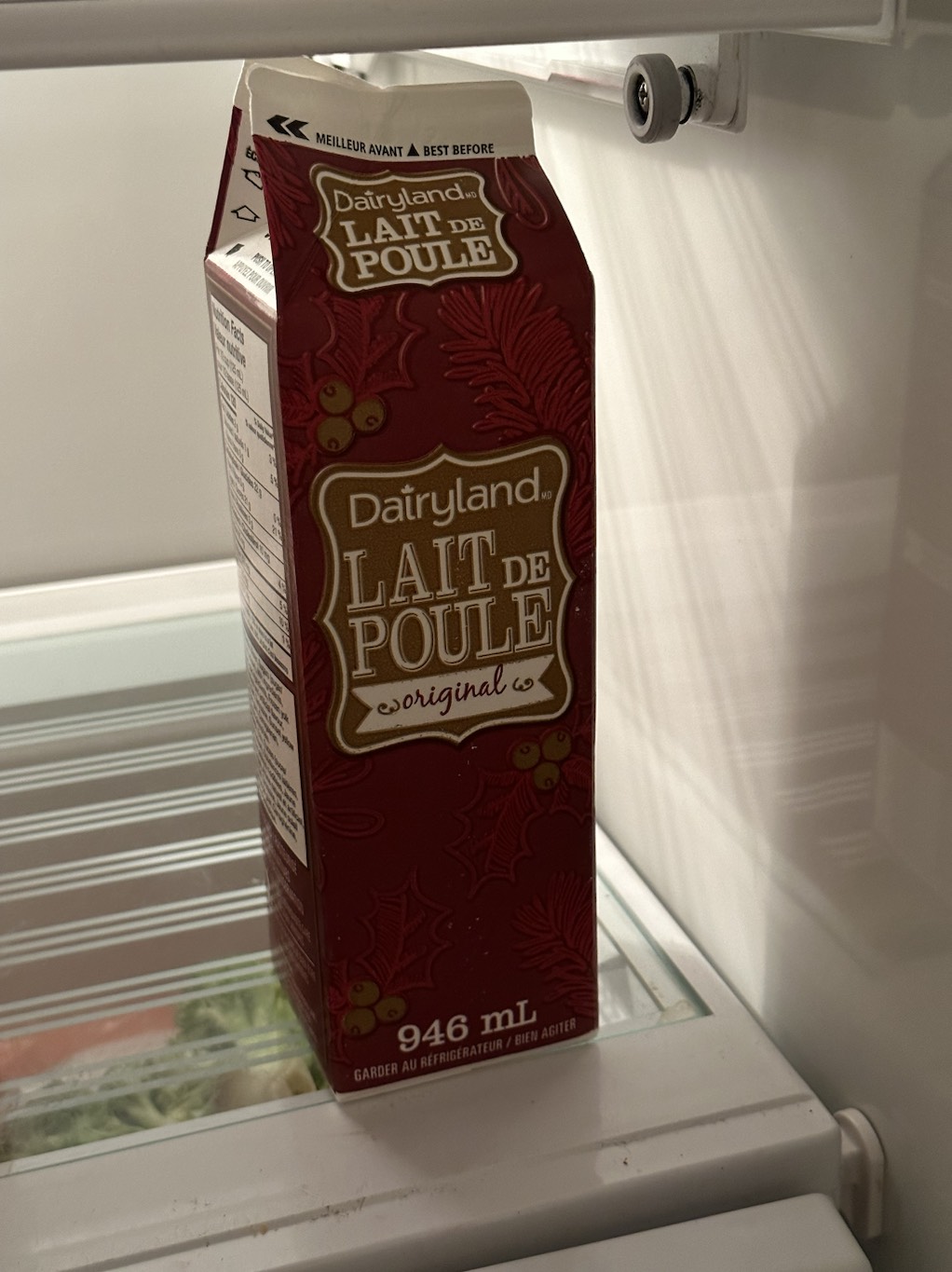David D. Levine on Twitter "TodayILearned that "eggnog" in French is
