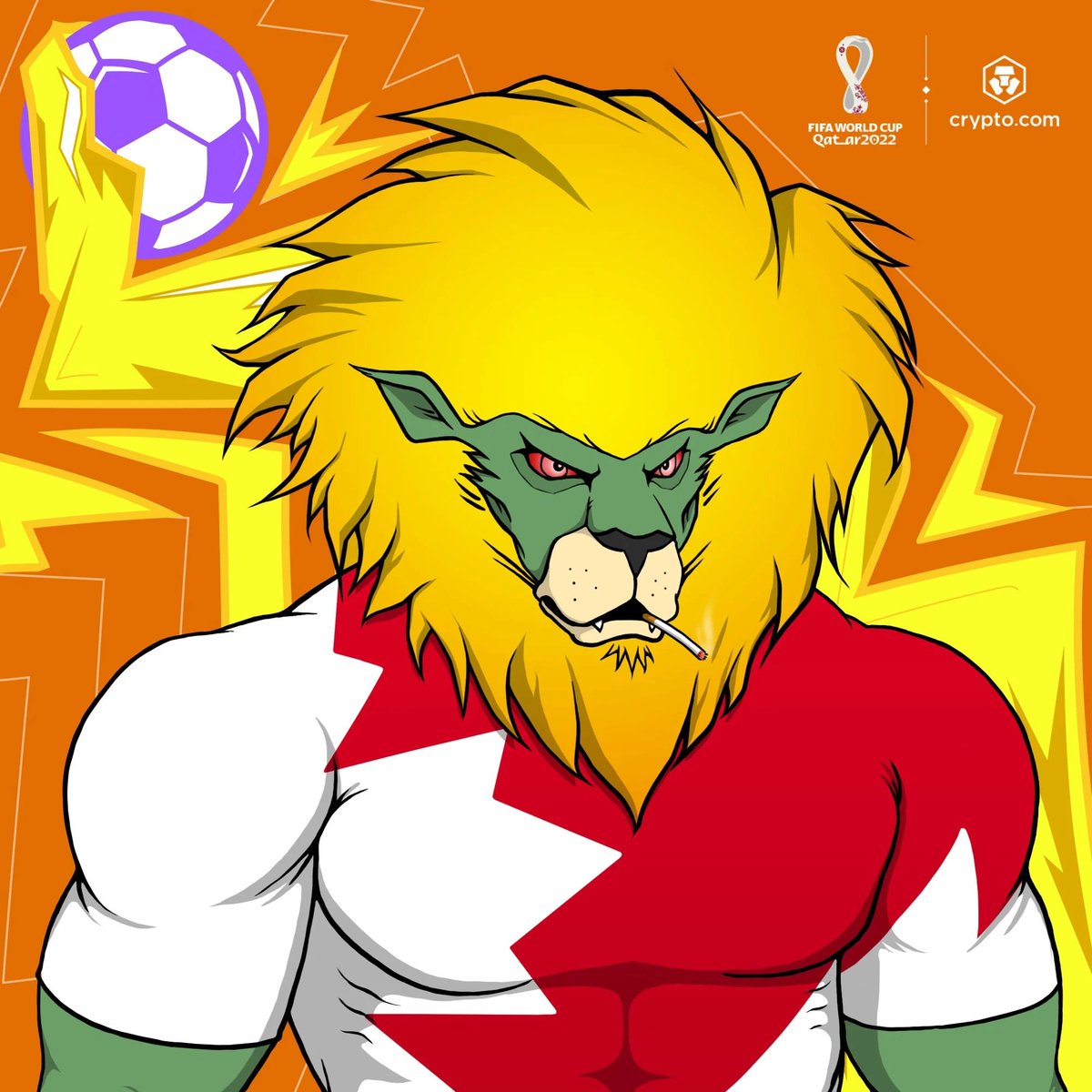 Picked up this #MatchReadyLions on secondary from @cryptocomnft to show support for my Canadian friends to the North. Lot's of Love for those Guys and Gals. #crofam #CRO #LoadedLions #FIFAWorldCup
