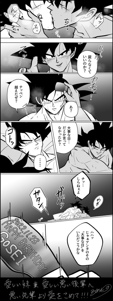 Radi_hack_Ch's tweet photo. 愛しい悪い後輩であり愛しい妹（@gosei_fu）へ！
誕生日おめでとう！！！
53万年ぶりのちゃんと描いた（？）タレバダを君に。 https://t.co/JfAz0jnTVl