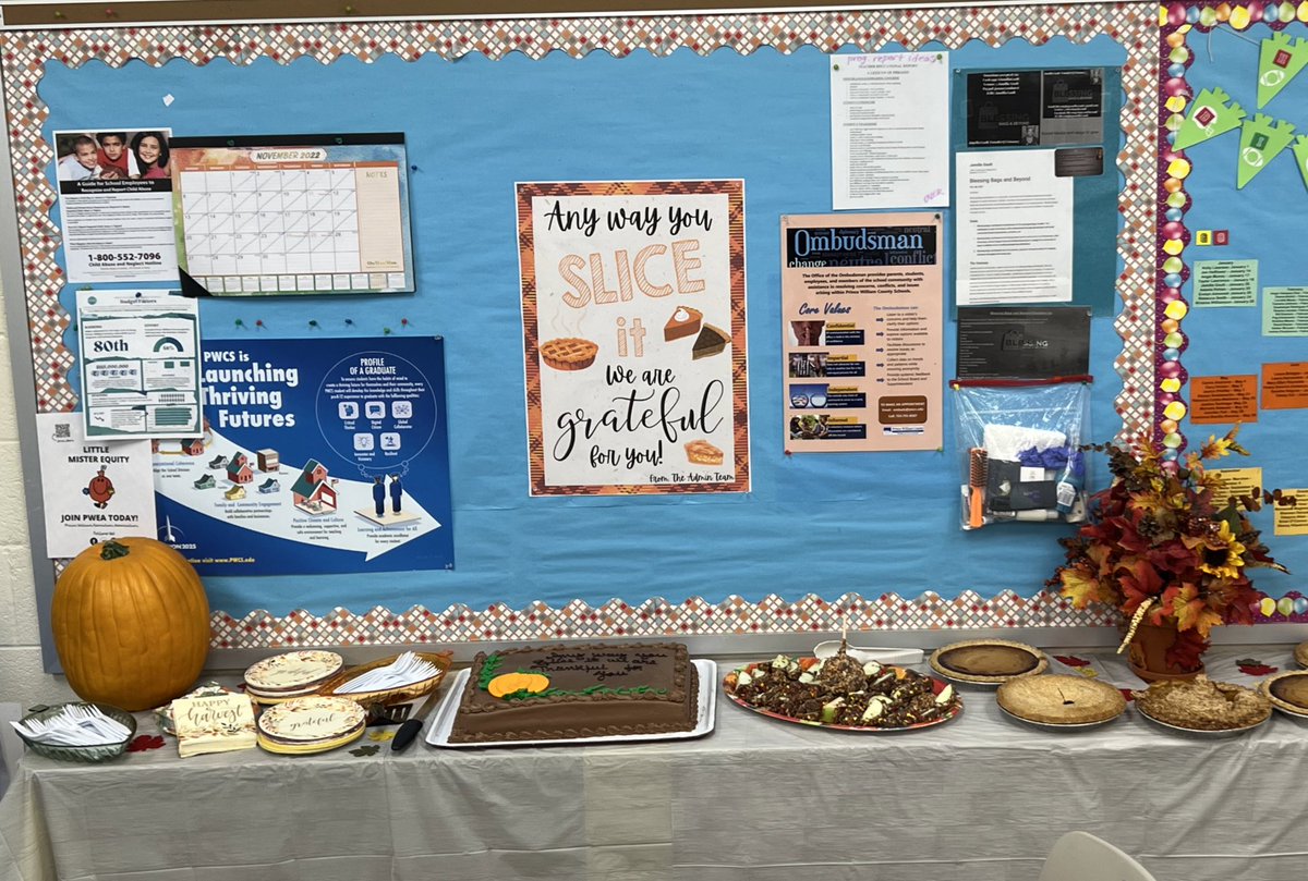 No matter how you slice it we’re thankful for our amazing staff! Have a great Thanksgiving break @MullenShamrocks !!