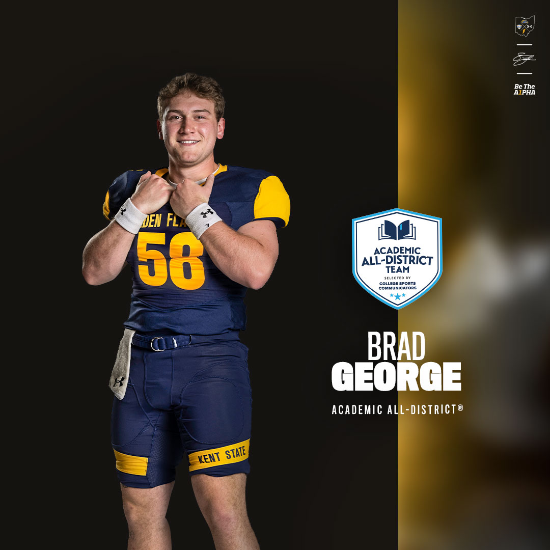 KentStFootball's tweet photo. Congratulations @bradgeorge58 @marzzz_58 and @DevontezWalker on being selected to the Academic All-District® Team!

#TheHUNT🐺 | #BeTheA1pha🦅 https://t.co/cfUdj8DnLl