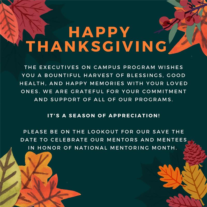 Baruch_EOC's tweet photo. The EOC family would like to wish you all a wonderful Thanksgiving! https://t.co/V0mQTJ0sGL
