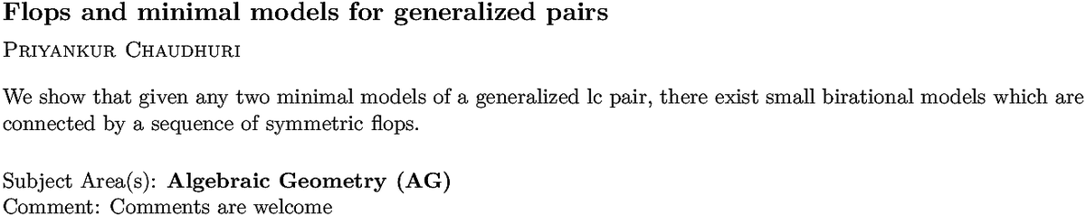 math.AG Algebraic Geometry daily arXiv submissions tweet media