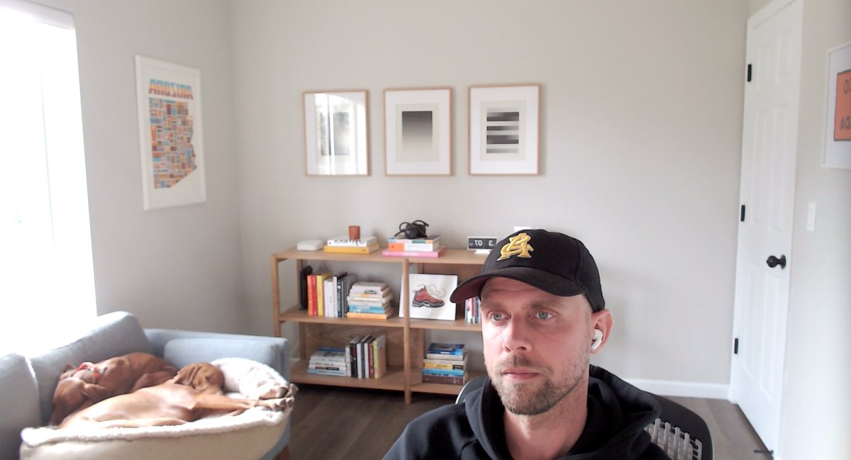 ZacWalberer's tweet photo. I nominate myself for best zoom background at @GustoHQ https://t.co/heLSNvIt13