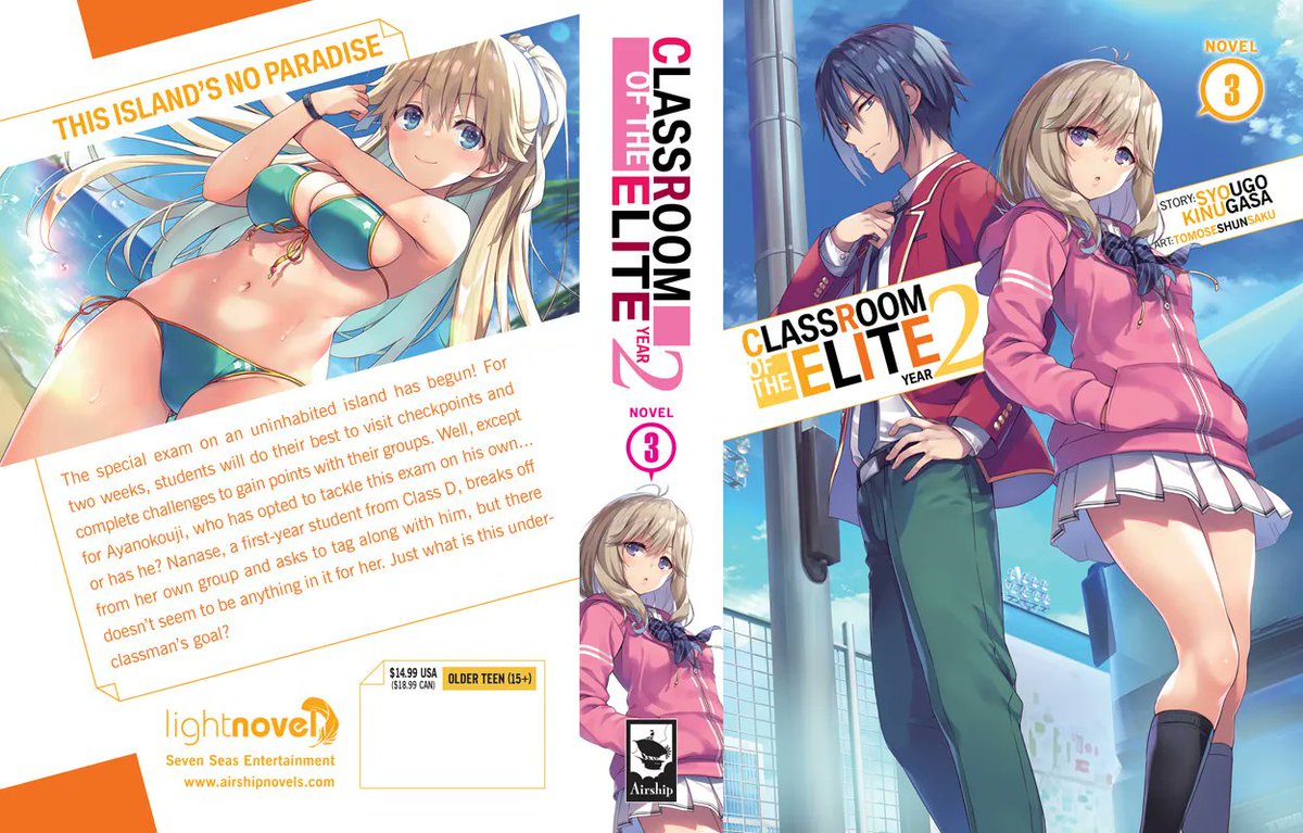 Seven Seas Entertainment on X: CLASSROOM OF THE ELITE: YEAR 2 (LIGHT NOVEL)  Vol. 1 The continuation of the hit series that inspired a manga adaptation  (also from Seven Seas)—and don't miss
