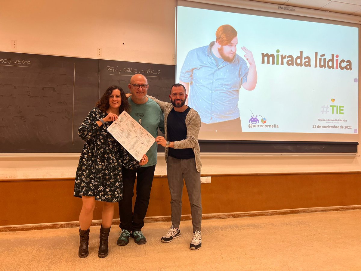 Susana Bena (@ticuchi) on Twitter photo Una tarde enriquecedora con <a href="/perecornella/">Pere Cornellà Canals</a> en el Taller de Gamificación: una metodología para motivar a los alumnos y dinamizar aulas. Gracias por guiarnos a una mirada lúdica y hemos disfrutado muchísimo 🤩 <a href="/ivanvazqueztv/">Iván Vázquez</a> Una tarde enriquecedora con <a href="/perecornella/">Pere Cornellà Canals</a> en el Taller de Gamificación: una metodología para motivar a los alumnos y dinamizar aulas. Gracias por guiarnos a una mirada lúdica y hemos disfrutado muchísimo 🤩 <a href="/ivanvazqueztv/">Iván Vázquez</a>