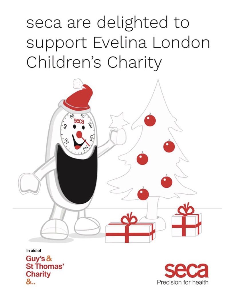 #seca are proud to #donate this Christmas, and help families with seriously ill babies create precious moments, through the Guys &amp; St Thomas’ NHS Charity - Evelina London Children’s Charity!! 

#nhs #makeadifference #support #christmas #giveback