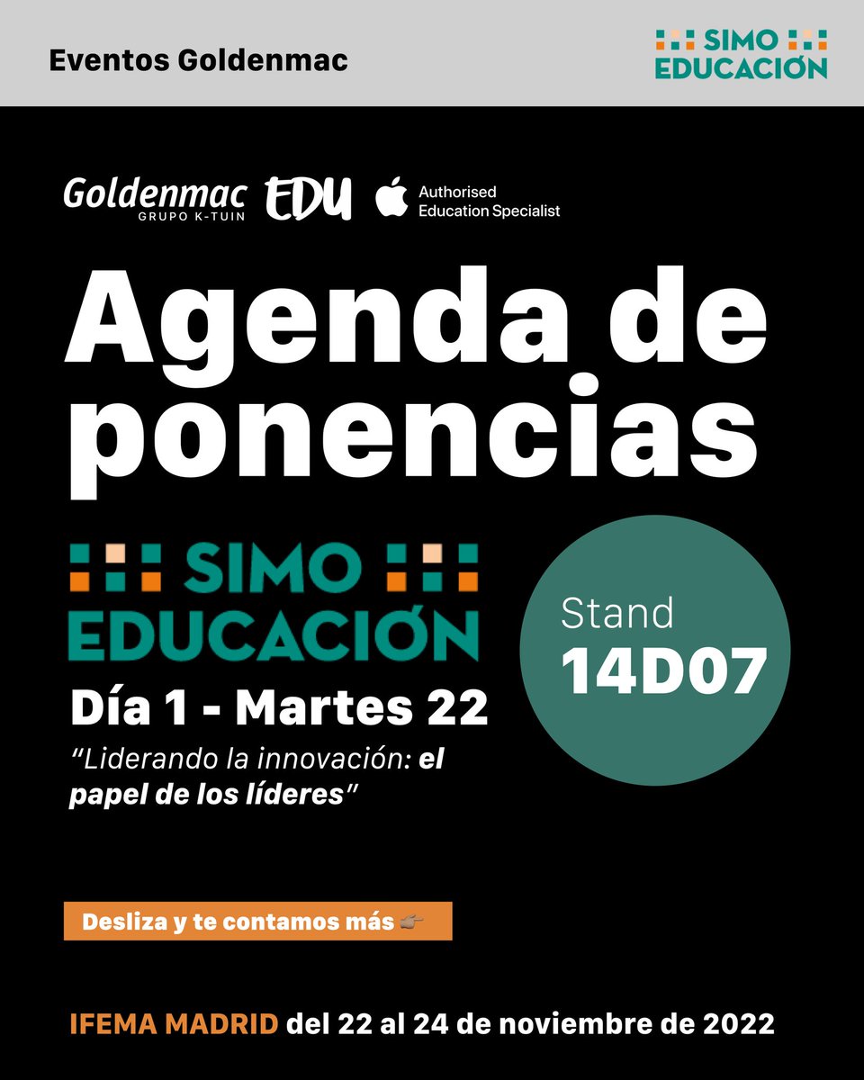 🔊 Nuestra directora, Mónica Ferré, ha participado como ponente en #SIMO. Su intervención ha girado en torno al Aprendizaje Emergente Plus. Una gran #OPORTunidad para compartir y divulgar el carácter transformador de Nazaret Oporto y los #colesinnovadores. #ReConsideraelMomentum