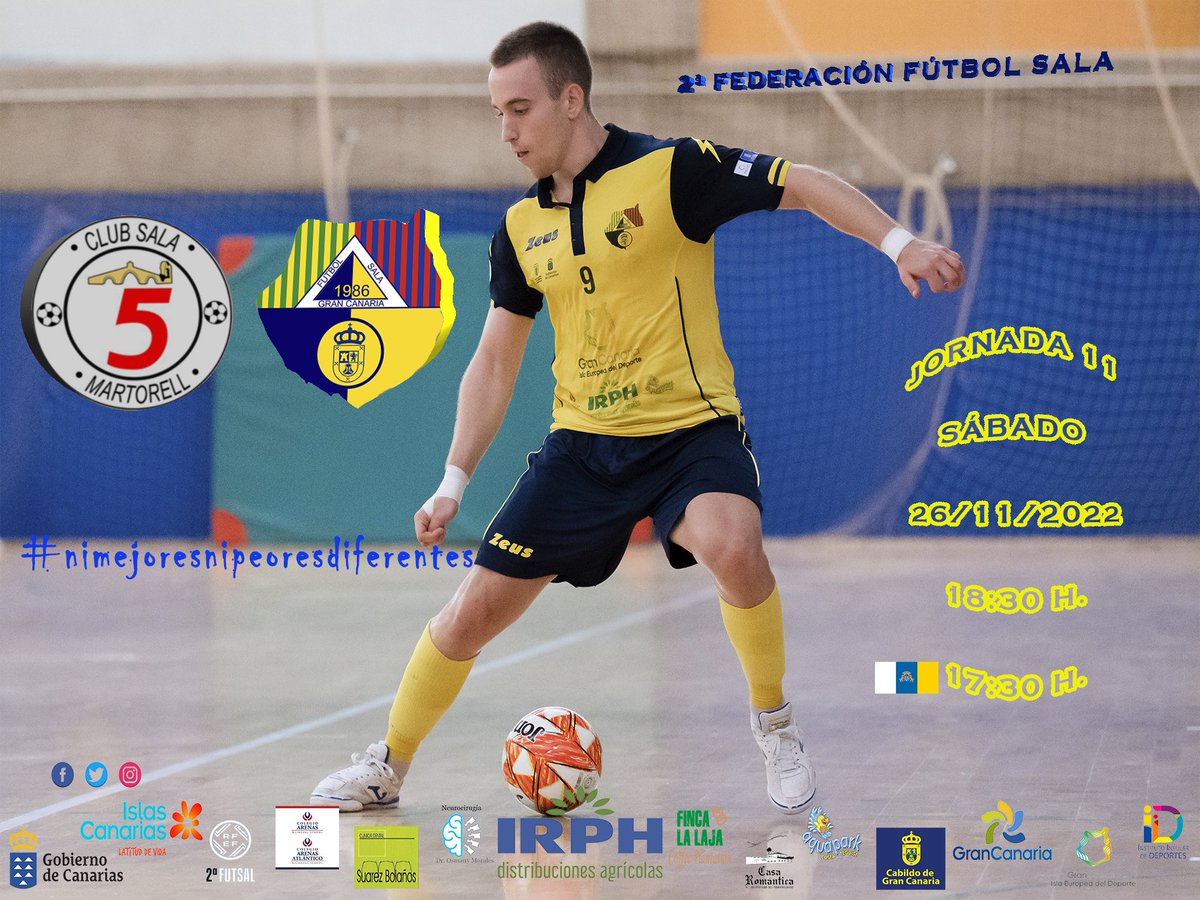 grancanariafs's tweet photo. 🟡 2ª FEDERACION FUTSAL 🔵
🛫 Esta semana viajamos a Barcelona.
#GranCanariaFS #nimejoresnipeoresdiferentes #futsal #SomosFutsal #TODOSaUNA @infonortedig @TodoGolesRadio @ArenasSchool https://t.co/gzUywyzryZ