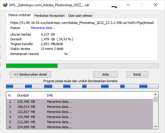Lagi nungguin download satu file setup 4,2 gb,...baru mencapai tahap download 4gb...tiba2 mati lampu!

***
Rasanya pengen bgt lari muter2 keliling kampung sambil teriak "tiiiiddddaaaakkkkkk...!"😮‍💨

Dan,...mau tak mau download ulang!🥴🤧