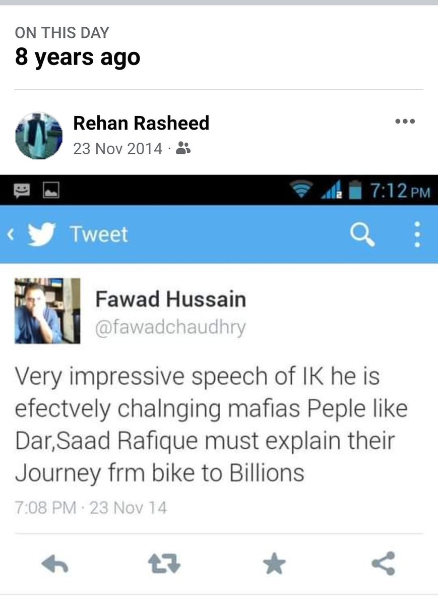 RehanRasheed15's tweet photo. I Just saw my #FB Memory post and share with you #8Years Ago what was Problems in this country.But today i saw again after #8Years that Problems and issues of our #Pakistan are same nothing change and nothing is happen new for this country. Who Is #Answerable?🤔 @fawadchaudhry https://t.co/ky8jL9jyiu