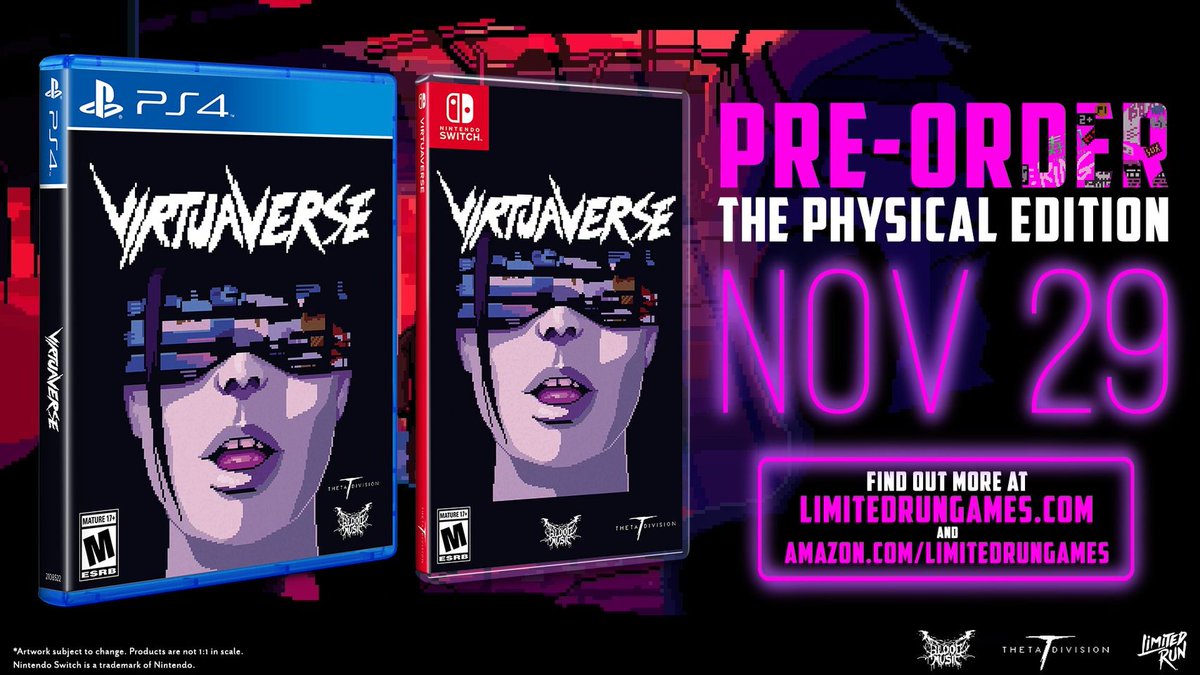 Huge news: @virtuaverse is coming out physically via @LimitedRunGames! Pre-orders for the game on PS4 and Switch open on November 29th. Learn more and wishlist: bit.ly/3TUj95j