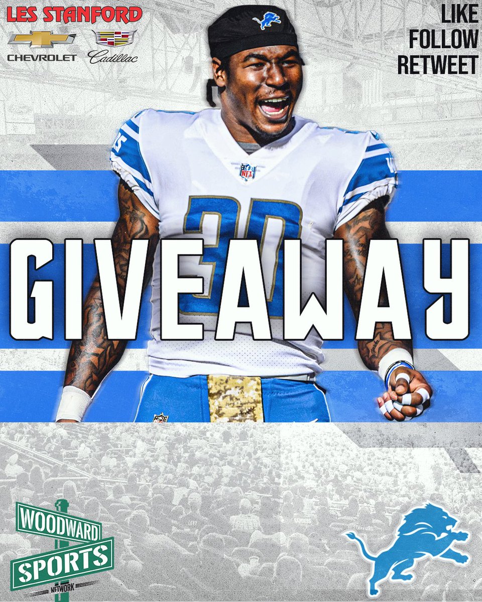 🚨Detroit Lions Giveaway🚨 We are giving away ONE Jamaal Williams jersey to one lucky winner! All you have to do to enter for a chance to win: - Retweet the Tweet - Like this Tweet - Follow @woodwardsports *Winner will be announced Thursday after the Lions game*