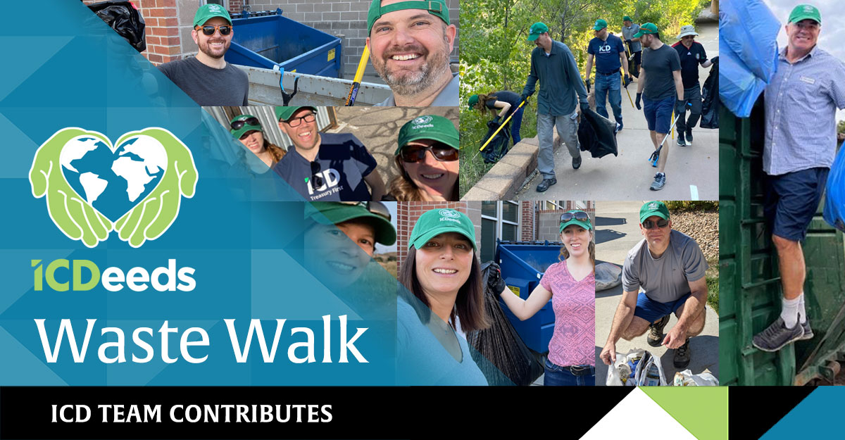 ICD employees got out for our ICDeeds Waste Walk Week, working as a team to clean up the communities in which we work and live.