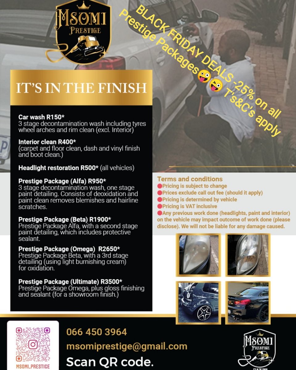 MsomiPrestige's tweet photo. #blackfriday2022 deals are on. Follow our insta for more. @msomi_prestige T's&amp;C's apply. #ItsInTheFinish https://t.co/YVAx9K2YQb