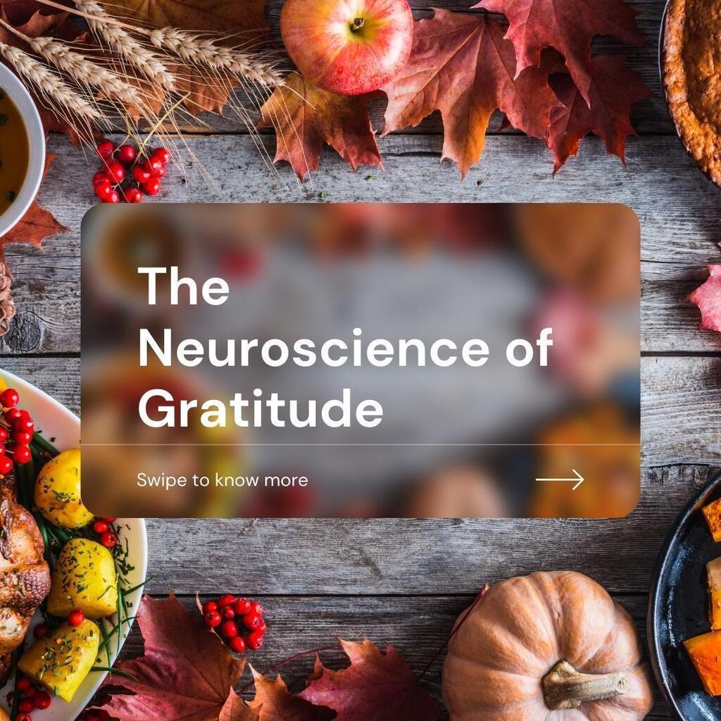 Lots of nerdy reasons to be thankful this week!

The Neuroscience of Gratitude

"Robert Emmons, a well-known mental health specialist, conducted several studies on stress and health which indicated that gratitude effectively releases stress hormones and … instagr.am/p/ClR3llPo6C3/