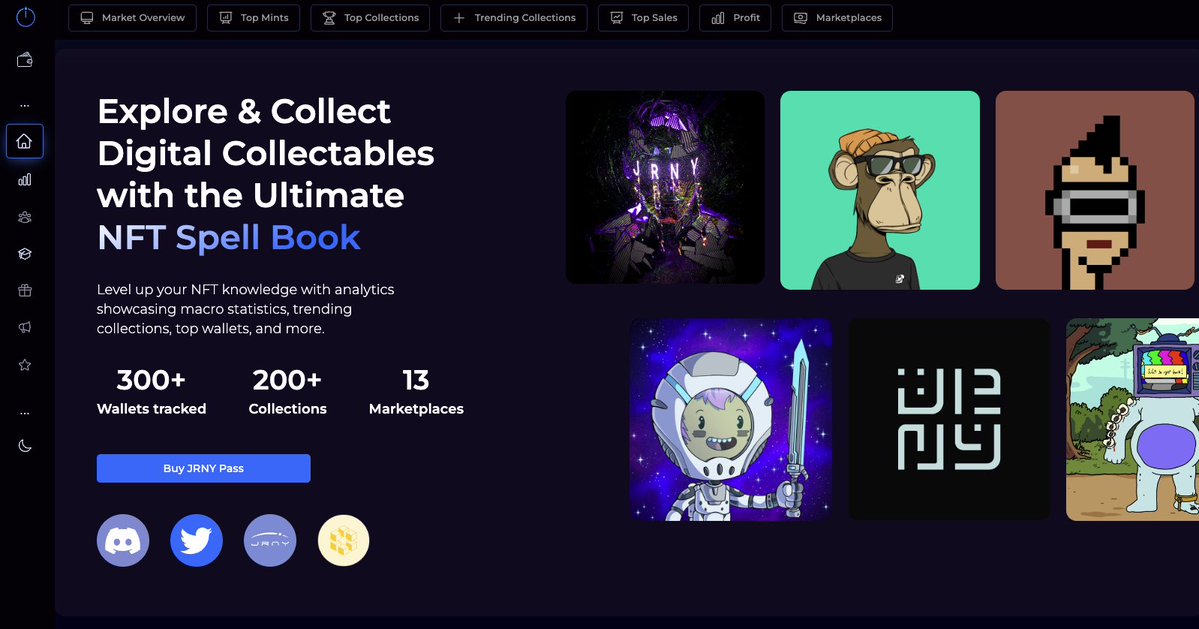 The new NFT Tools platform, IgnisOrbis.IO is live!

Exclusive to JRNY Club Pass holders in perpetuity, holders only for the first 3 months