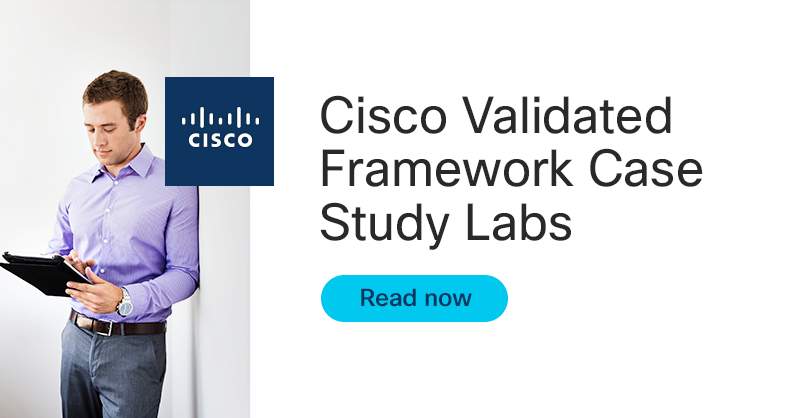 When it comes to the Cisco Validated Framework, we keep it real. Think *realistic use cases* that you can *really use* that are based on *real environments* you work in every day.

Explore #Cisco Validated Framework Case Study Labs: cs.co/6010M4KPe
#CiscoCert #SDWAN #SASE