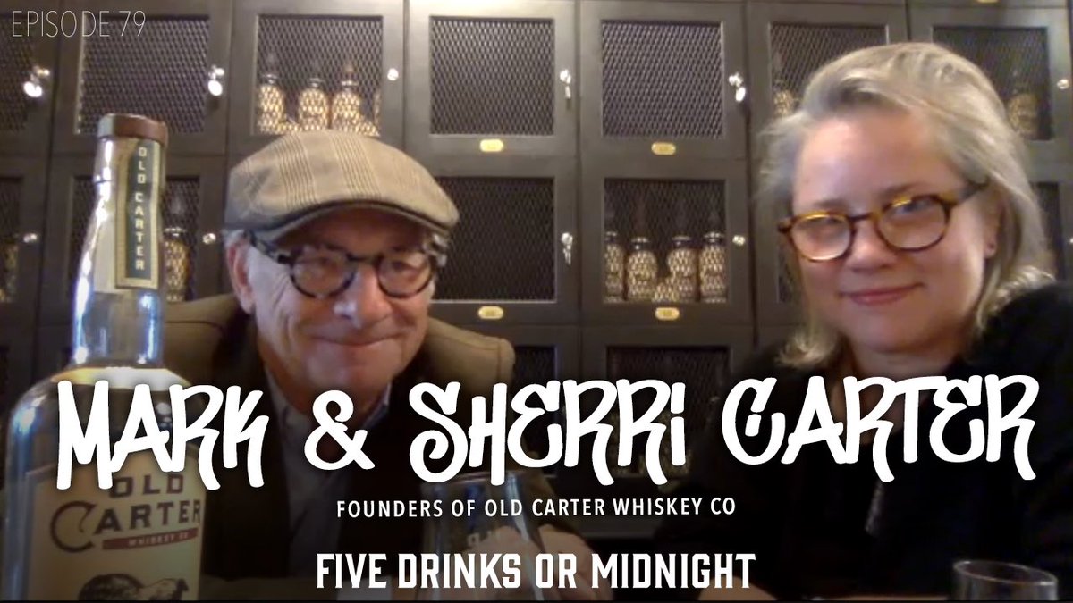 Episode 79 of <a href="/fivedrinksormid/">fivedrinksormidnight</a> we are drinking with two whiskey legends. Mark  and Sherri Carter, Founders of Old Carter Whiskey Co.

youtu.be/SK1DiRjC8AU