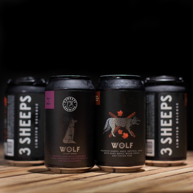 Get yourself some of these Black Friday Wolves. Today is always better with some limited release barrel aged beer. Try some on draft, or bring cans home. Wolf x Weller and Wolf with hard maple wood staves and cocoa nibs. Available at the taproom and at select stores.