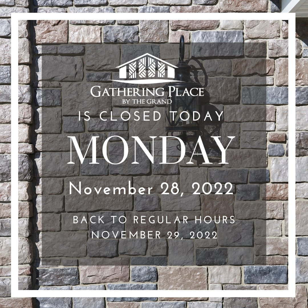 Due to our busy schedule these past few weeks, our staff are taking a much needed wellness day to recuperate for our upcoming busy holiday season.
We will be back to our regular hours Tuesday November 29, 2022
Happy Monday!