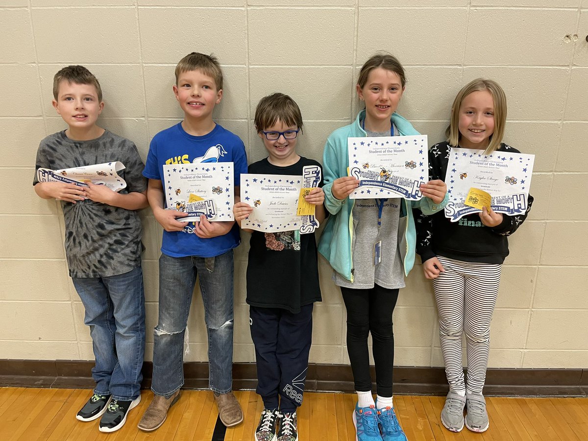 Indy_STEM's tweet photo. Congratulations to our 4th Grade November Students of the Month who were recognized for their great displays of Gratitude. https://t.co/2Dkp3pfWVP