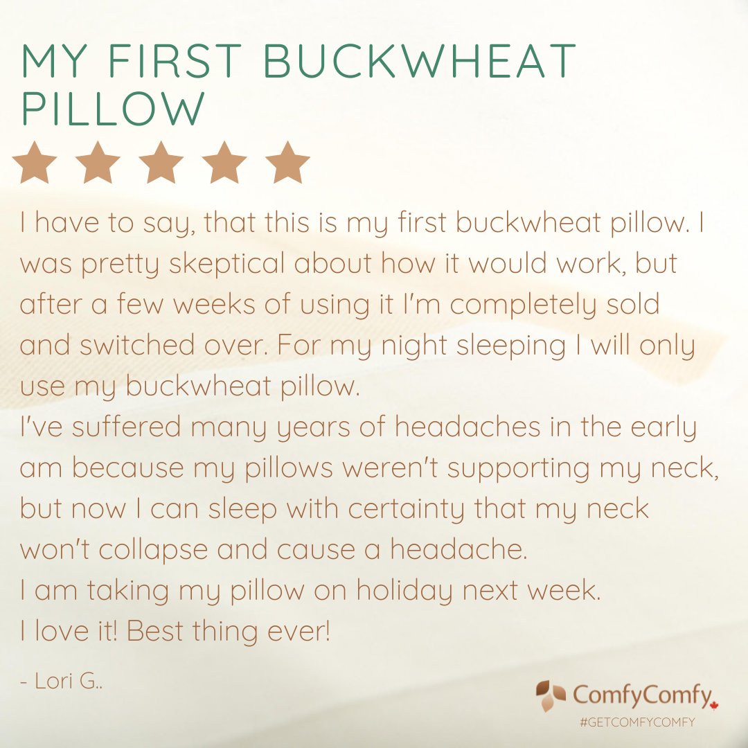 comfycomfyca's tweet photo. Don't hesitate, see if a buckwheat pillow will help you with your sleeping issues!

Use the code:BF2022 to save 15% off almost everything in our store. Ends Nov. 30.

#buckwheatpillow #buckwheatpillows #pillow #pillows #painrelief #naturalpillow #cottonorganic ##blackfriday https://t.co/mP49xmXOxl