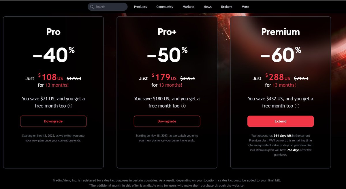 🚨GIVEAWAY🚨

I partnered with <a href="/tradingview/">TradingView</a> to give away 3 memberships to celebrate their epic Black Friday Sale 

Rules
✨Follow <a href="/tradingview/">TradingView</a> 
✨Tag a friend 
✨Like and Retweet 

*Winners contacted Friday 11/25