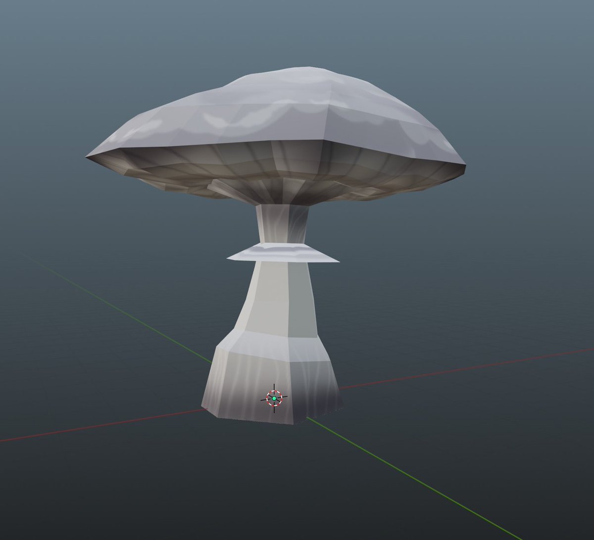 LilBlueRailway's tweet photo. Mushroom cloud, but as a mushroom ๐๐ซ๏ธ๐ #gamedev #Slime64 #blender #indiedev #environmentart https://t.co/Yx4al3wont