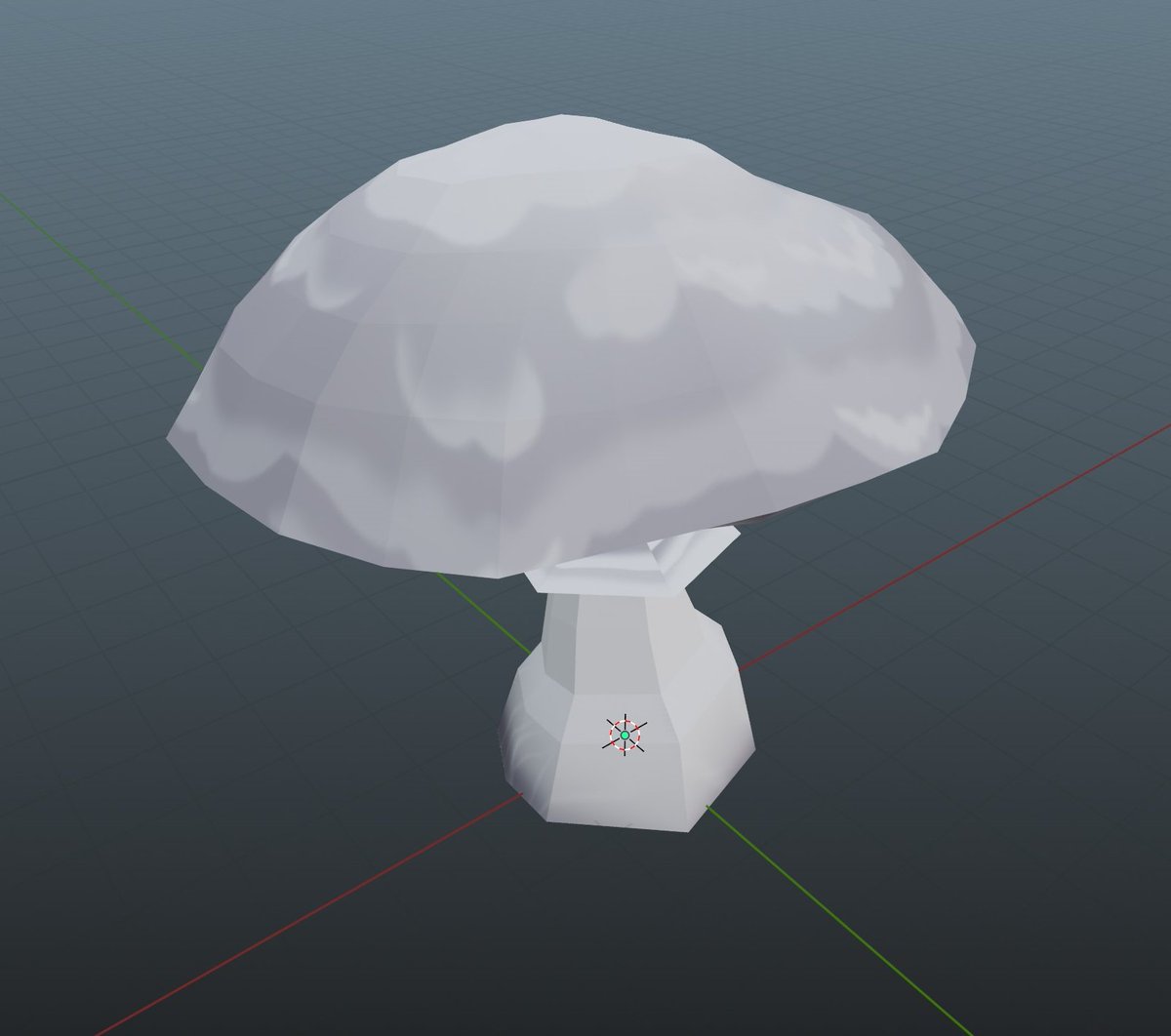 LilBlueRailway's tweet photo. Mushroom cloud, but as a mushroom ๐๐ซ๏ธ๐ #gamedev #Slime64 #blender #indiedev #environmentart https://t.co/Yx4al3wont