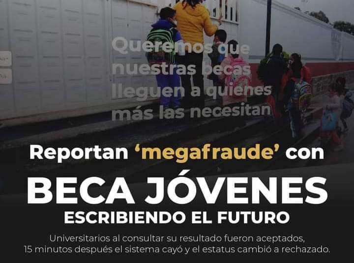 ElDoMadorDprras's tweet photo. @BecasBenito @BBBJ_Puebla @lopezobrador_ @bbienestarmx 
#NosQuitaronBecas https://t.co/4xLQF8Yx7A