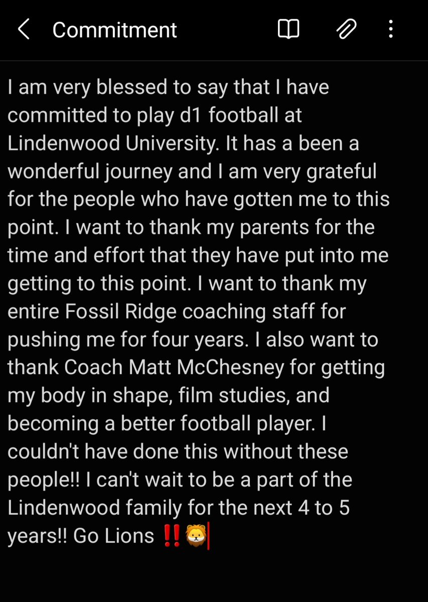 Tyler Kubat (@kubattyler) on Twitter photo Blessed to say I have committed to play d1 football at Lindenwood University!! Let's work and go Lions!! <a href="/LindenwoodFB/">Lindenwood Football</a> <a href="/stugfb/">Jed Stugart</a> <a href="/Lindenwood_OC/">Dusty Hovorka</a> <a href="/CoachBethany/">Corey Bethany</a> <a href="/CoachAntJones36/">Anthony Jones</a> <a href="/CoachGoldenberg/">Mark Goldenberg</a> <a href="/lionscrootin/">Lindenwood Recruiting</a> <a href="/FossilFootball/">Fossil Ridge Football</a> <a href="/Iron2717/">Coach Lefort</a> <a href="/SixZeroAcademy/">Coach Matt McChesney</a> Blessed to say I have committed to play d1 football at Lindenwood University!! Let's work and go Lions!! <a href="/LindenwoodFB/">Lindenwood Football</a> <a href="/stugfb/">Jed Stugart</a> <a href="/Lindenwood_OC/">Dusty Hovorka</a> <a href="/CoachBethany/">Corey Bethany</a> <a href="/CoachAntJones36/">Anthony Jones</a> <a href="/CoachGoldenberg/">Mark Goldenberg</a> <a href="/lionscrootin/">Lindenwood Recruiting</a> <a href="/FossilFootball/">Fossil Ridge Football</a> <a href="/Iron2717/">Coach Lefort</a> <a href="/SixZeroAcademy/">Coach Matt McChesney</a>