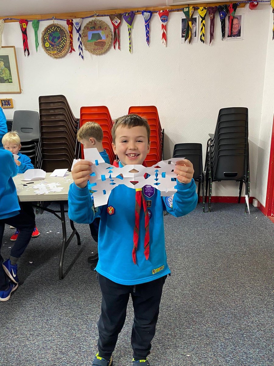 Christmas is coming, the Beavers have starting making their decorations