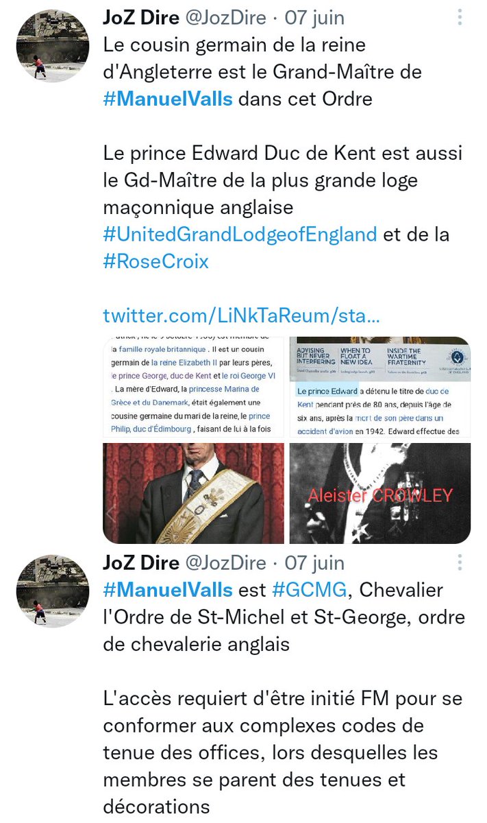 JozDire's tweet image. La GLUA mène la danse !
#UnitedGrandLodgeofEngland

La GLNF est la seule obédience reconnue à l'international

Et comme dans les ordres de chevalerie #SangBleu, des scissions s'opèrent aussi dans les loges

blogs.lexpress.fr/lumiere-franc-…