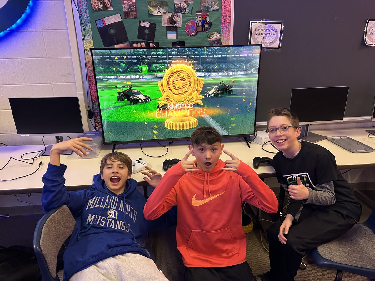 MPS_Kiewit's tweet photo. Congrats to all of the kids the played in our first ever MS Virtual Esports Competition!  The #KiewitColts had 2 teams in the finals!  What a fun learning experience for our middle school teams at @MPS_Beadle and @MPS_Kiewit!  Congrats to Dino, Thaddeus, and Alex our champions! https://t.co/oEEwAMwgIQ