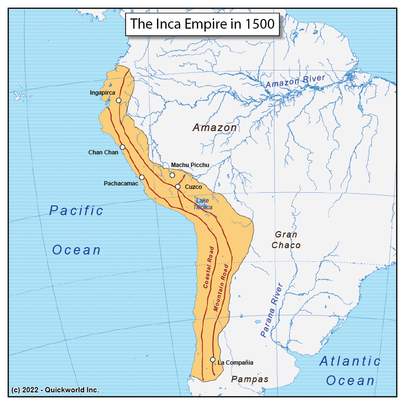 QuickworldEn's tweet photo. Quickworld's Map of the day: Enjoy new map everyday!
Today's map: The Inca Empire
Check more details on https://t.co/odCzOfgAX5

#Quickworld #mapoftheday #geography #maps #History #IncaEmpire https://t.co/pO4kxsvj3D