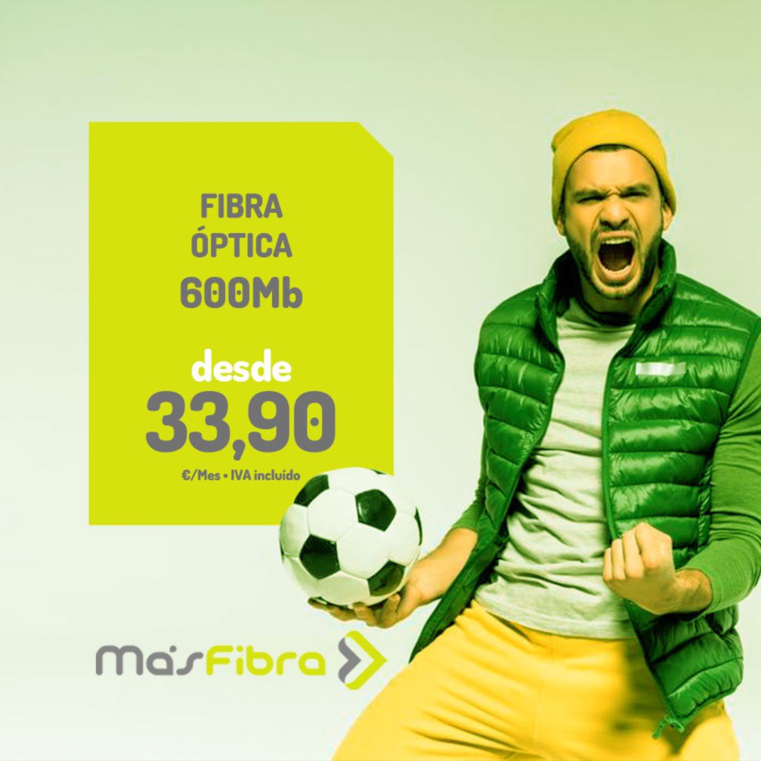 ¡Hola vecino!, ¿preparado para el partido de mañana de nuestra selección?. Te aseguramos que con la fibra óptica de MásFibra, disfrutarás de una conexión segura y sin interferencias. ¡Pásate a MásFibra!
💻 masfibra.es