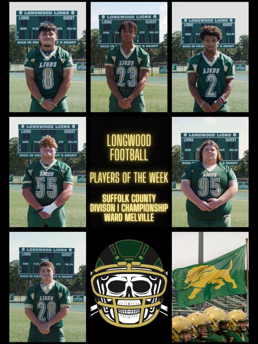 ☠️PLAYERS OF THE WEEK☠️

Offense: Anthony Ordonez '23
Defense: Prince Mack '26
Special Teams: Najee Henderson '23
Hard Hat (OL): Clint Chichester '25
Lion of the Week: Zakk Krongel '23
Scout Team: Alex Missing '24
Hit Stick: Anthony Ordonez '23

#ROLLPRIDE