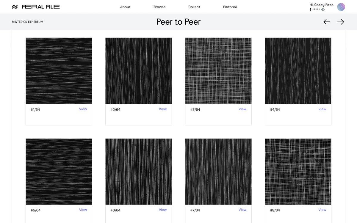 I'm thrilled to announce METASOTO as a part of the Peer to Peer exhibition curated by <a href="/TinaRiversRyan/">Tina Rivers Ryan</a>. METASOTO is a homage to Jesús Rafael Soto's Bois-tiges de fer, 1964

feralfile.com/artworks/casey…

buffaloakg.org/artworks/k1965…