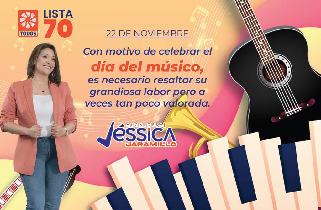 jpcconstruye's tweet photo. DIA DEL MÚSICO
#CLAROQUEJESS #ALCALDESAVALIENTE #lista70 #HONESTIDAD #NIUNOSNIOTROS @lahistoriaec @Maurici34148972 @eluniversocom @jcarreraandrade https://t.co/xZMRTyqviB