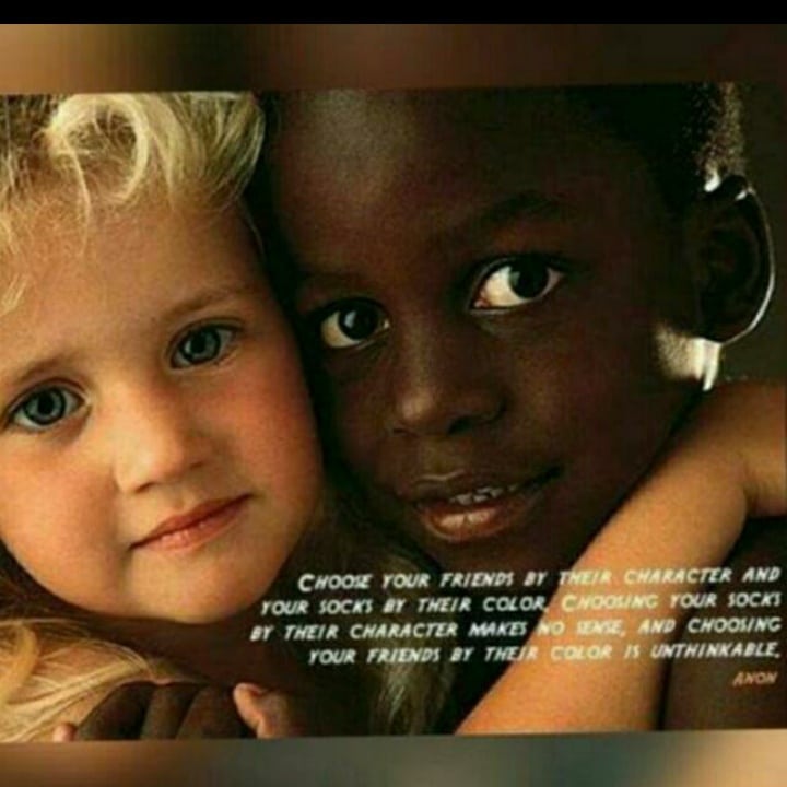 We say no to racisms, we are all equal the the eyes 👀 of the Lord

 No color is better than the other so we are the same let's make the world the place to live